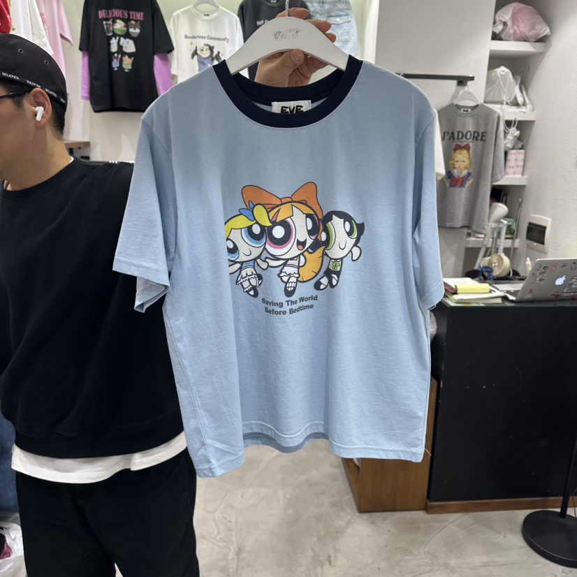 EVE韓國東大門代購女裝新款職業人氣推薦時尚熱賣休閑T恤EVET恤圖色3