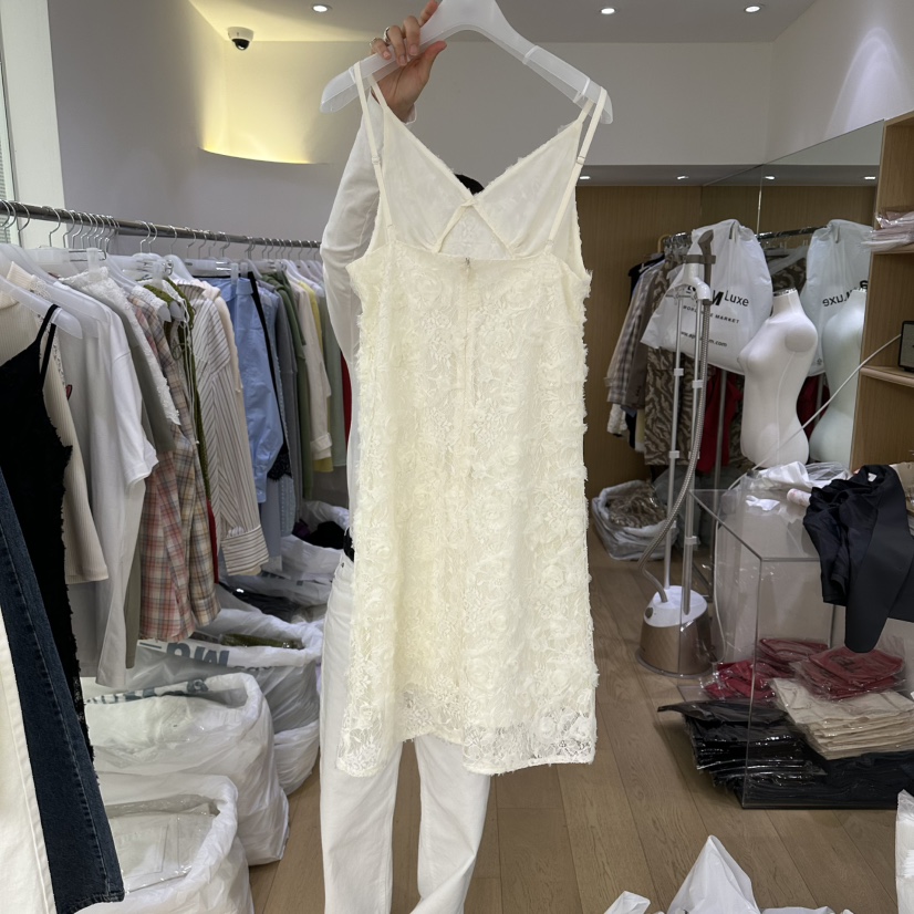 TED韓國東大門代購女士新款時尚人氣26春夏職業連衣裙蕾絲TED連衣裙