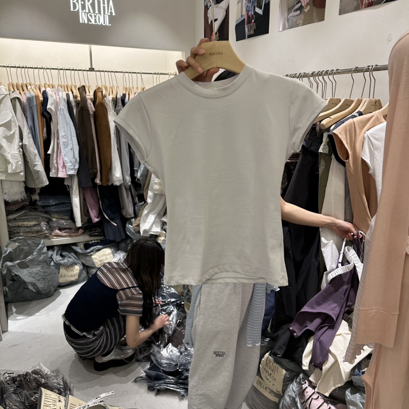 BERTHA韓國東大門代購女裝新款人氣職業推薦熱賣休閑26春夏T恤BERTHAT恤圖色3