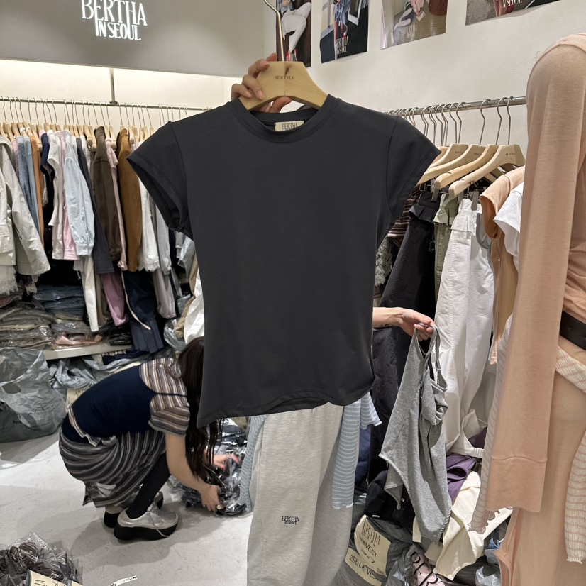 BERTHA韓國東大門代購女裝新款人氣職業推薦熱賣休閑26春夏T恤BERTHAT恤圖色4