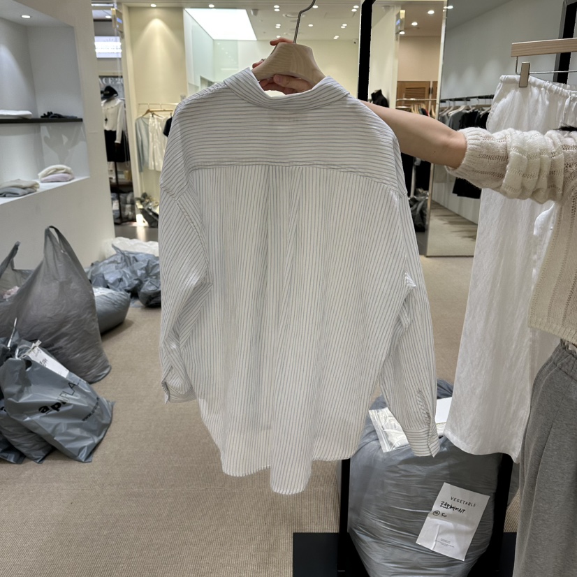 VEGETABLE韓國代購女裝新品職業26春夏休閑人氣襯衫蕾絲衫VEGETABLE襯衫/蕾絲衫