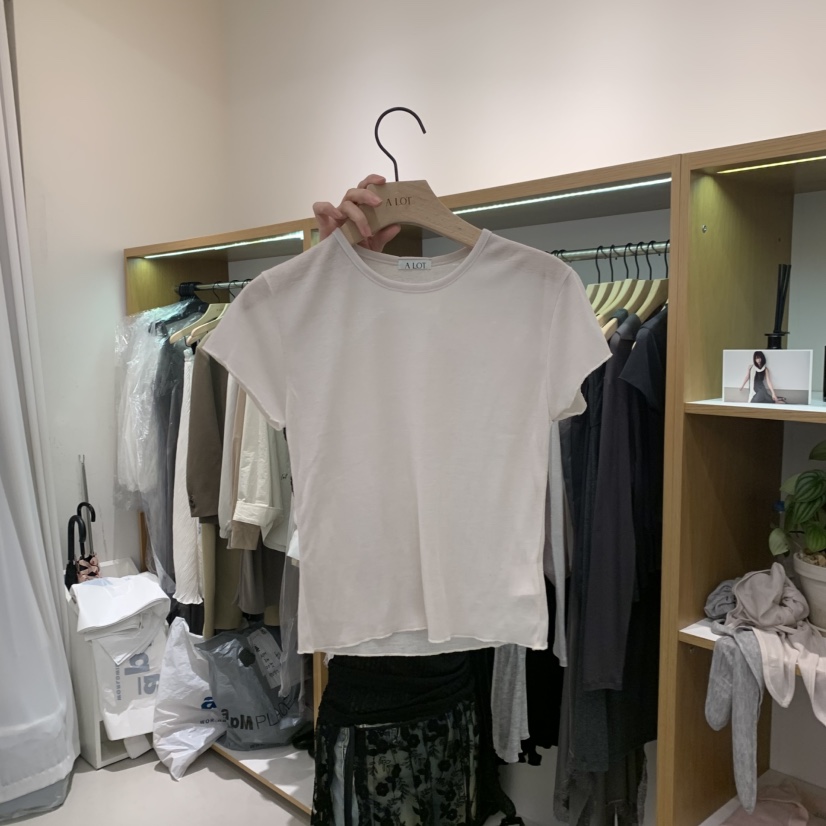 ALOT韓國直郵女裝新品時尚人氣26春夏推薦職業熱賣休閑T恤A LOTT恤圖色4