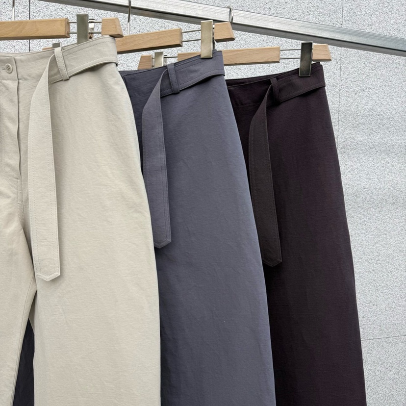 AT THE BAGEL韓國直郵實拍女裝新款熱賣休閑休閑褲含腰帶AT THE BAGEL休閑褲