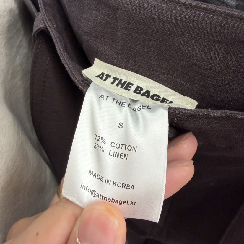 AT THE BAGEL韓國直郵實拍女裝新款熱賣休閑休閑褲含腰帶AT THE BAGEL休閑褲
