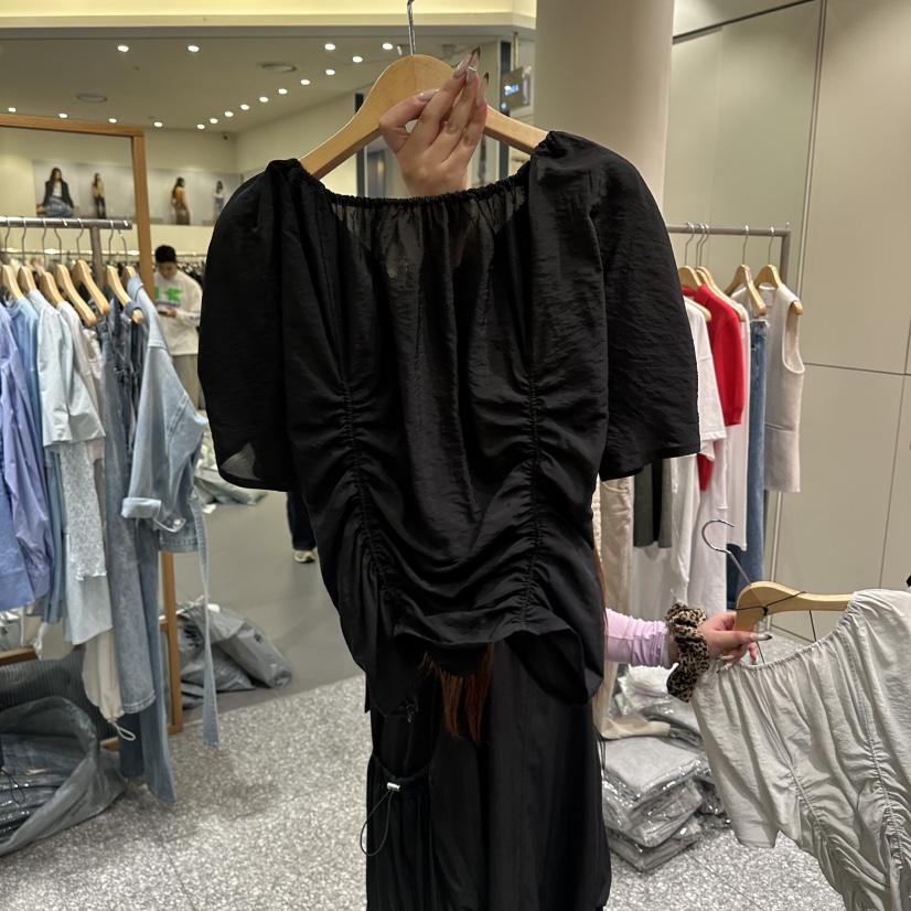 SOF韓國直郵女士新品推薦時尚休閑熱賣襯衫蕾絲衫不含飾品SOF襯衫/蕾絲衫