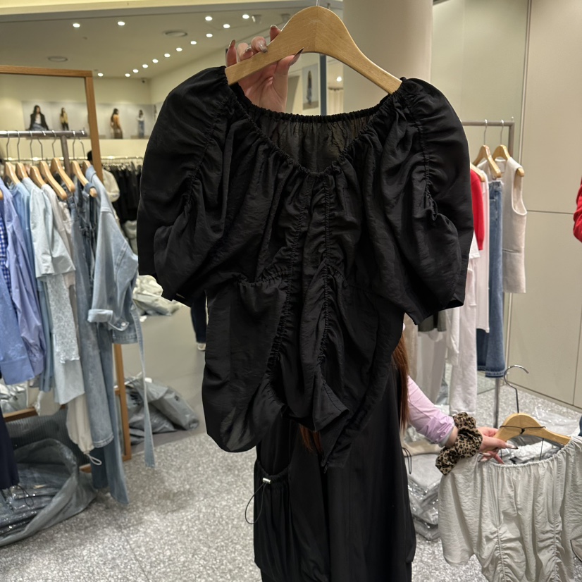 SOF韓國直郵女士新品推薦時尚休閑熱賣襯衫蕾絲衫不含飾品SOF襯衫/蕾絲衫圖色3