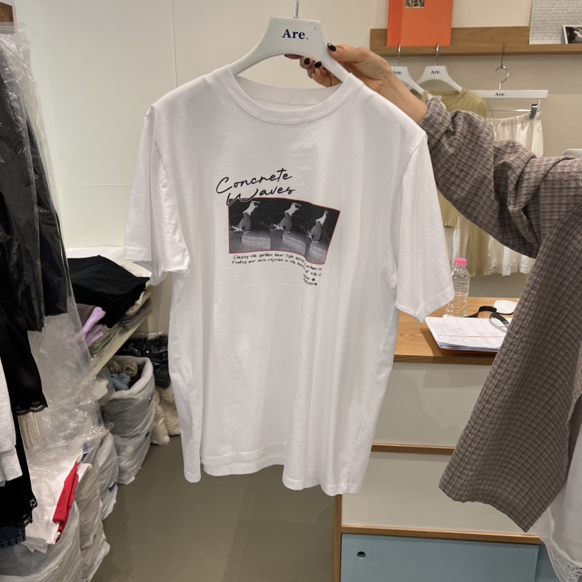 ARE韓國東大門代購女士新品26春夏人氣熱賣時尚職業休閑T恤ARE YOU/ARET恤圖色1