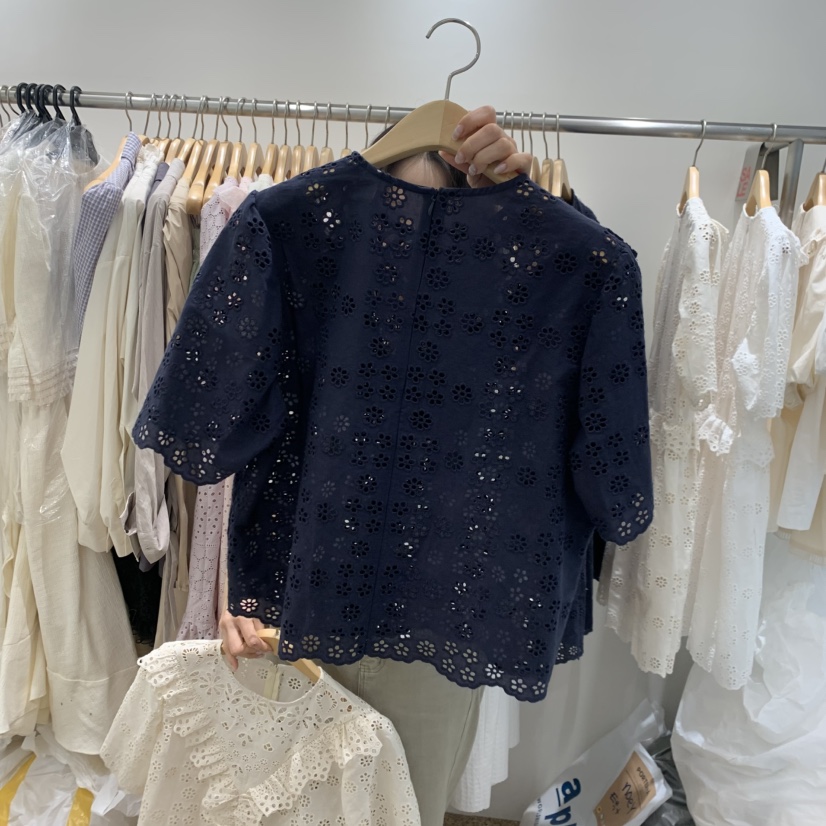 A韓國直郵女裝新品26春夏職業熱賣推薦休閑人氣襯衫蕾絲衫A STORE襯衫/蕾絲衫