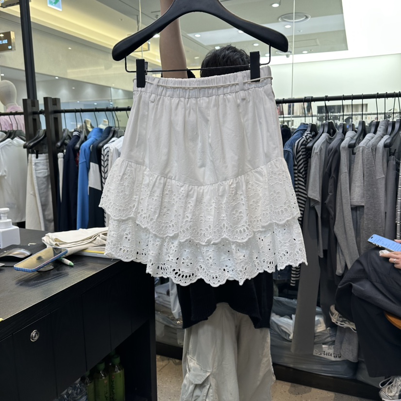 LE ETOILE韓國直郵女裝新款推薦休閑時尚熱賣短裙含腰繩Le etoile短裙