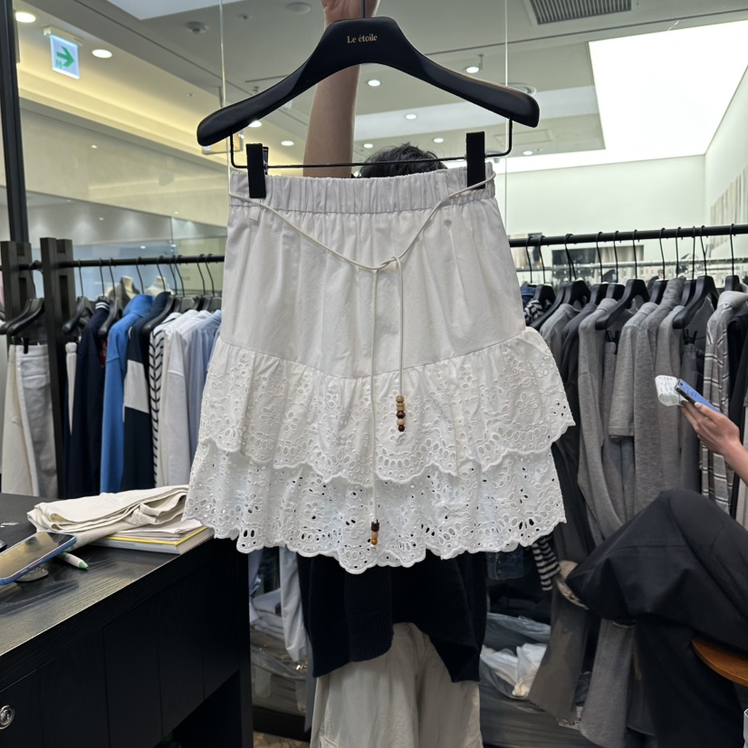 LE ETOILE韓國直郵女裝新款推薦休閑時尚熱賣短裙含腰繩Le etoile短裙圖色1