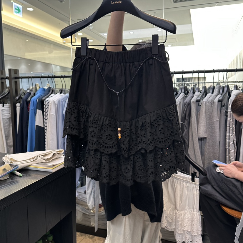 LE ETOILE韓國直郵女裝新款推薦休閑時尚熱賣短裙含腰繩Le etoile短裙圖色2