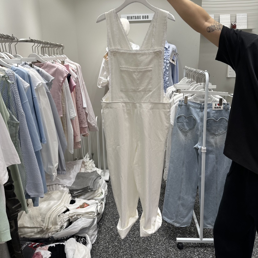 VINTAGE 888韓國直郵女士新品熱賣人氣時尚推薦職業背帶褲VINTAGE888/TRIPLE EIGHT背帶褲圖色1