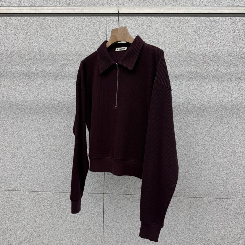 AT THE BAGEL韓國東大門代購女裝新款推薦職業衛衣拉鏈AT THE BAGEL衛衣圖色3