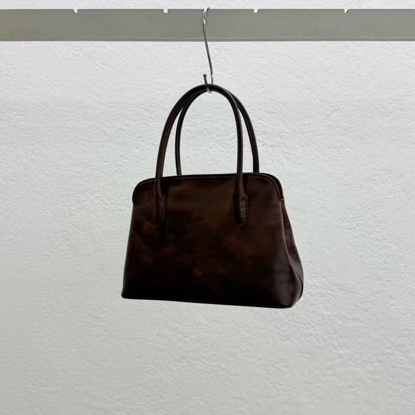 STATEMENT韓國直郵實拍女士新款時尚熱賣休閑推薦手提包復古STATEMENT手提包圖色1棕色