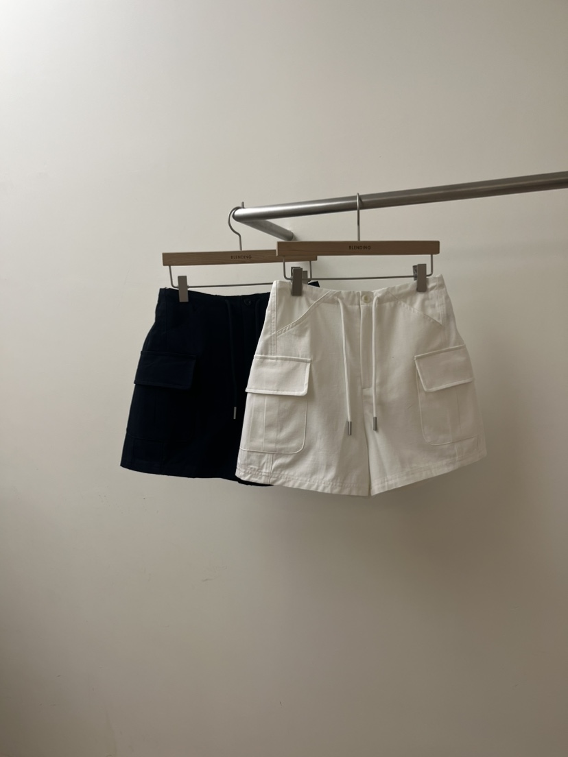 BLENDING-p韓國代購女士新款26春夏時尚熱賣人氣短褲口袋BLENDING-p短褲