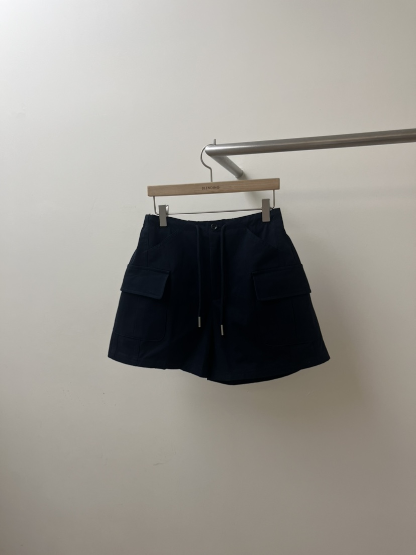 BLENDING-p韓國代購女士新款26春夏時尚熱賣人氣短褲口袋BLENDING-p短褲圖色2