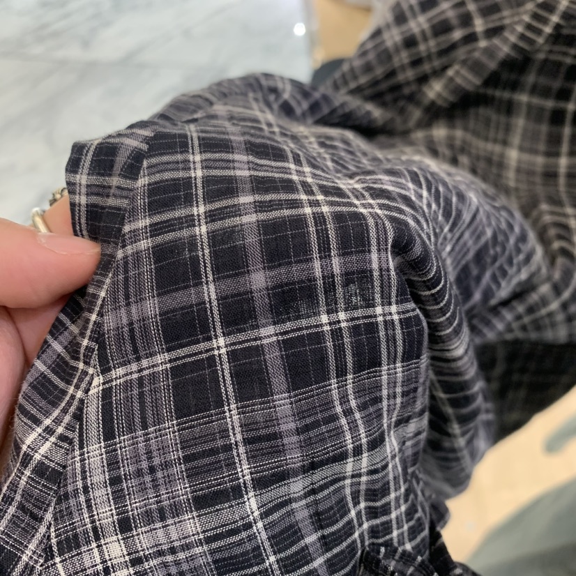 SPAGHETTI韓國代購女裝新品時尚職業人氣熱賣長裙荷葉邊格子spaghetti長裙