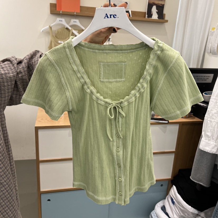 ARE韓國東大門直郵女士新款職業熱賣推薦休閑時尚26春夏T恤ARE YOU/ARET恤圖色2