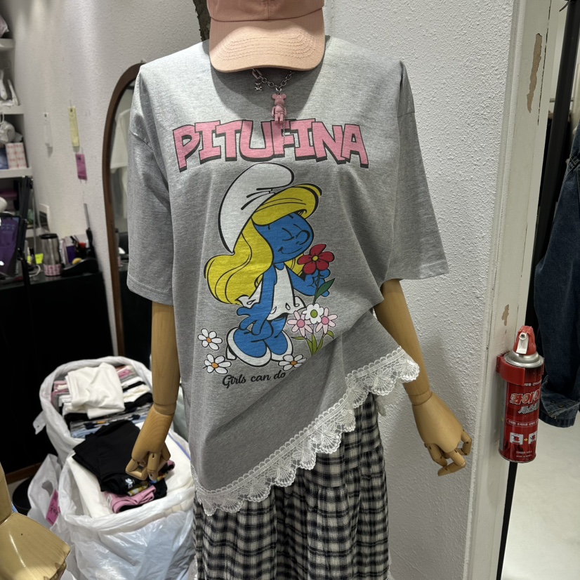 EVE韓國直郵女士新品26春夏休閑時尚熱賣職業推薦人氣T恤EVET恤圖色1