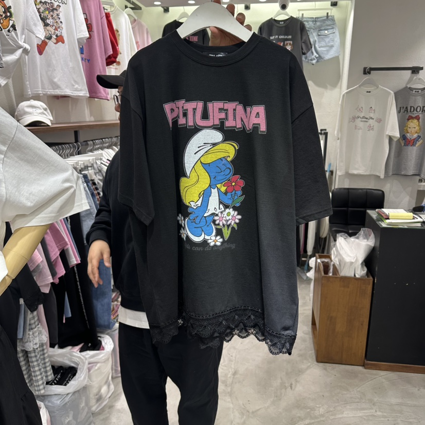 EVE韓國直郵女士新品26春夏休閑時尚熱賣職業推薦人氣T恤EVET恤圖色4