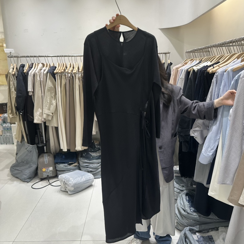 BLUEI-D/N SHARP韓國代購女士新款推薦時尚連衣裙假兩件Blue i-d/N SHARP連衣裙圖色2