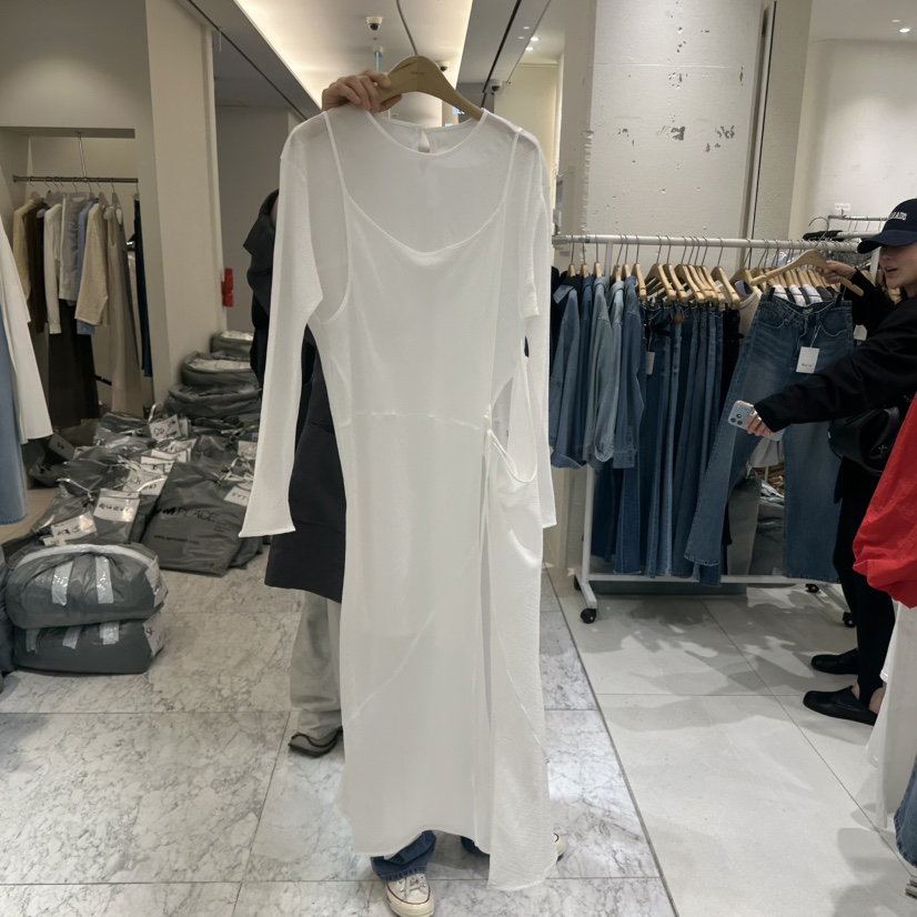 BLUEI-D/N SHARP韓國代購女士新款推薦時尚連衣裙假兩件Blue i-d/N SHARP連衣裙圖色3