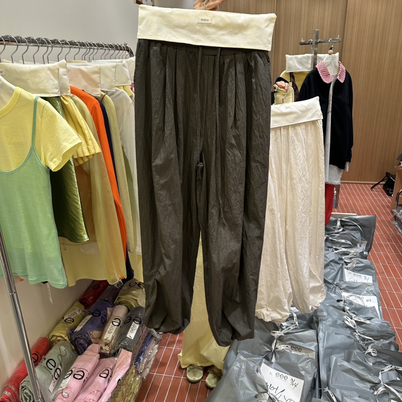 E/E/E韓國直郵女裝新品26春夏熱賣休閑職業時尚推薦休閑褲E/E/E休閑褲圖色2