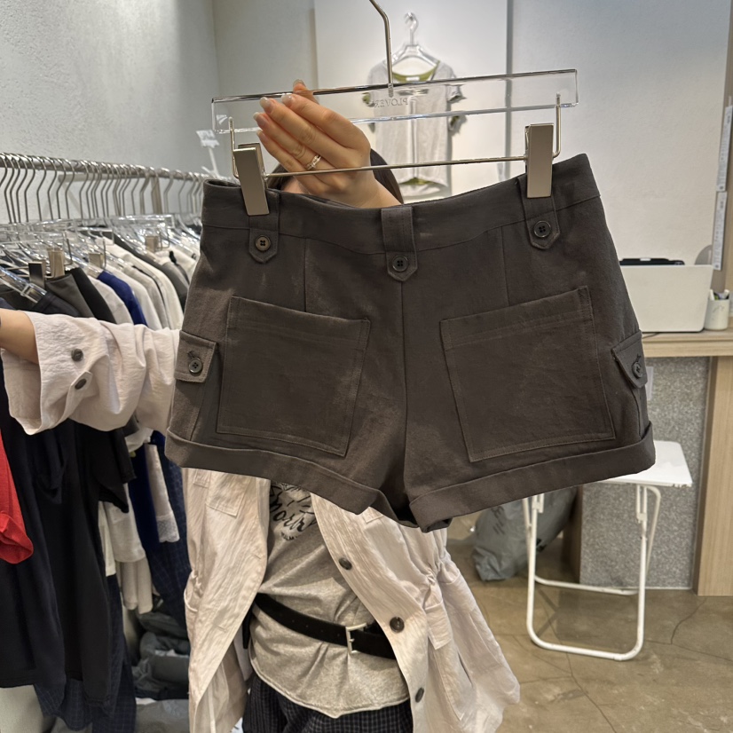 PLOVER韓國東大門代購女士新款休閑時尚熱賣推薦短褲工裝PLO_VER短褲