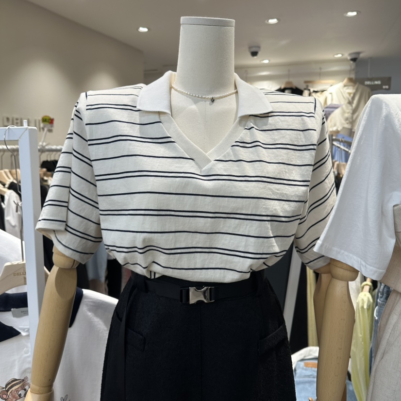 DELLING韓國代購女裝新品時尚26春夏推薦人氣職業熱賣T恤DELLINGT恤圖色1