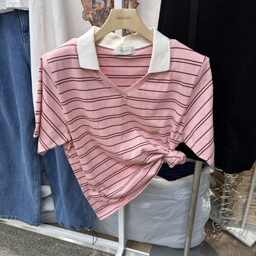 DELLING韓國代購女裝新品時尚26春夏推薦人氣職業熱賣T恤DELLINGT恤圖色2