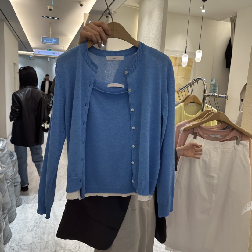 BLUEI-D/N SHARP韓國東大門直郵女裝新品職業休閑針織衫Blue i-d/N SHARP針織衫圖色3