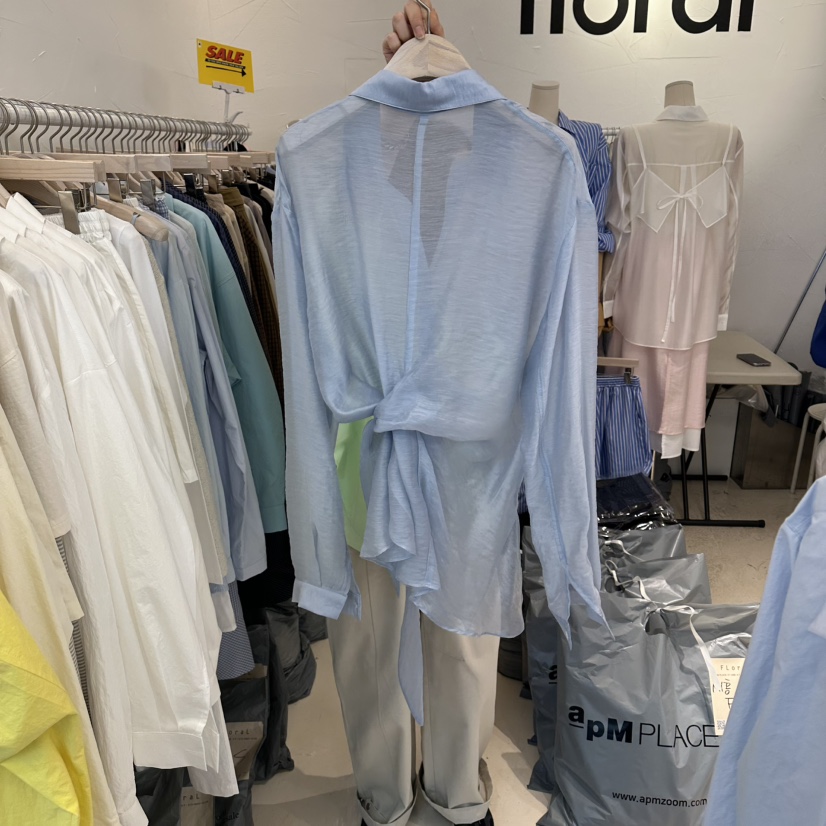 FLORAL韓國代購女士新品推薦休閑職業熱賣26春夏襯衫蕾絲衫FLORAL襯衫/蕾絲衫