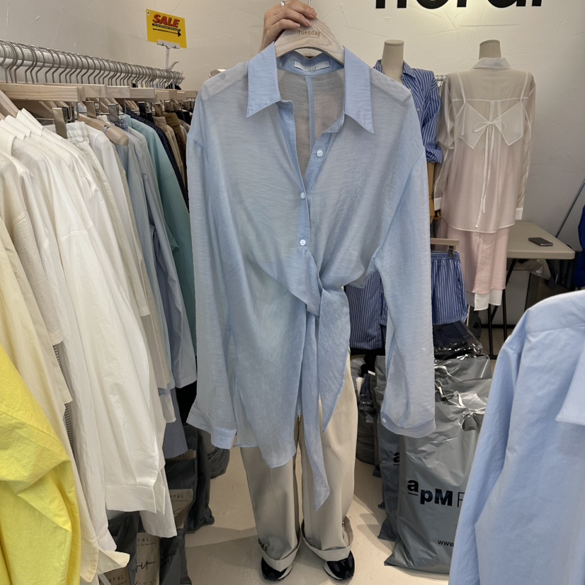 FLORAL韓國代購女士新品推薦休閑職業熱賣26春夏襯衫蕾絲衫FLORAL襯衫/蕾絲衫圖色3