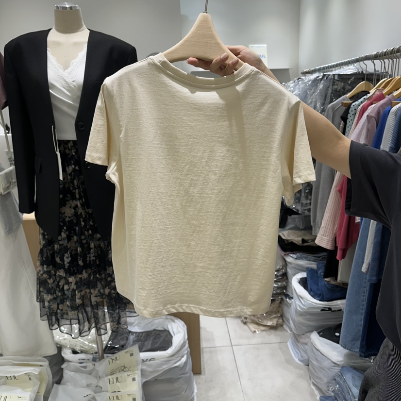 EN.U韓國東大門直郵女士新品26春夏時尚熱賣T恤不含配飾EN.UT恤