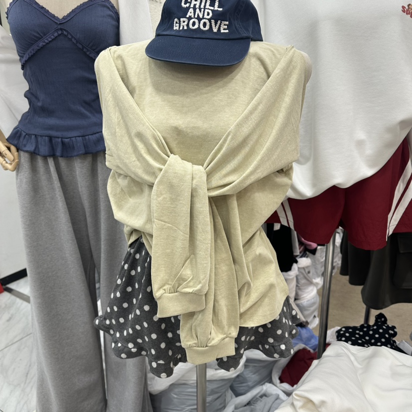 MAGOT韓國代購女裝新品熱賣人氣推薦26春夏時尚職業長袖T恤IIIΛGOT/MAGOT長袖T恤圖色1