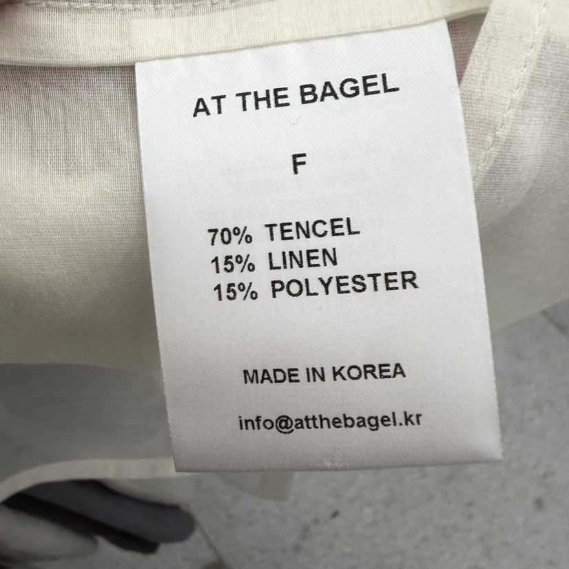 AT THE BAGEL韓國直郵女士新品26春夏熱賣時尚襯衫蕾絲衫AT THE BAGEL襯衫/蕾絲衫