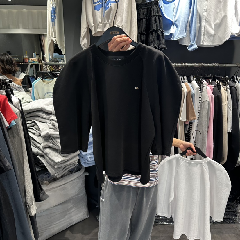 STAR-L韓國代購女裝新款推薦休閑時尚26春夏人氣職業T恤STAR-LT恤圖色2