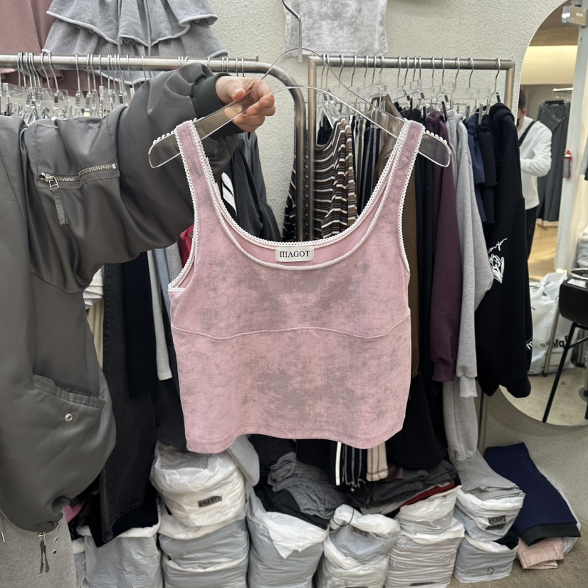 MAGOT韓國直郵實拍女裝新款休閑時尚熱賣推薦職業吊帶背心IIIΛGOT/MAGOT吊帶/背心圖色3