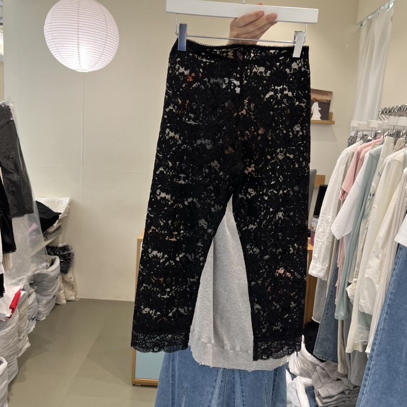 ARE韓國直郵實拍女裝新款26春夏時尚職業打底褲鯊魚褲透明ARE YOU/ARE打底褲/鯊魚褲