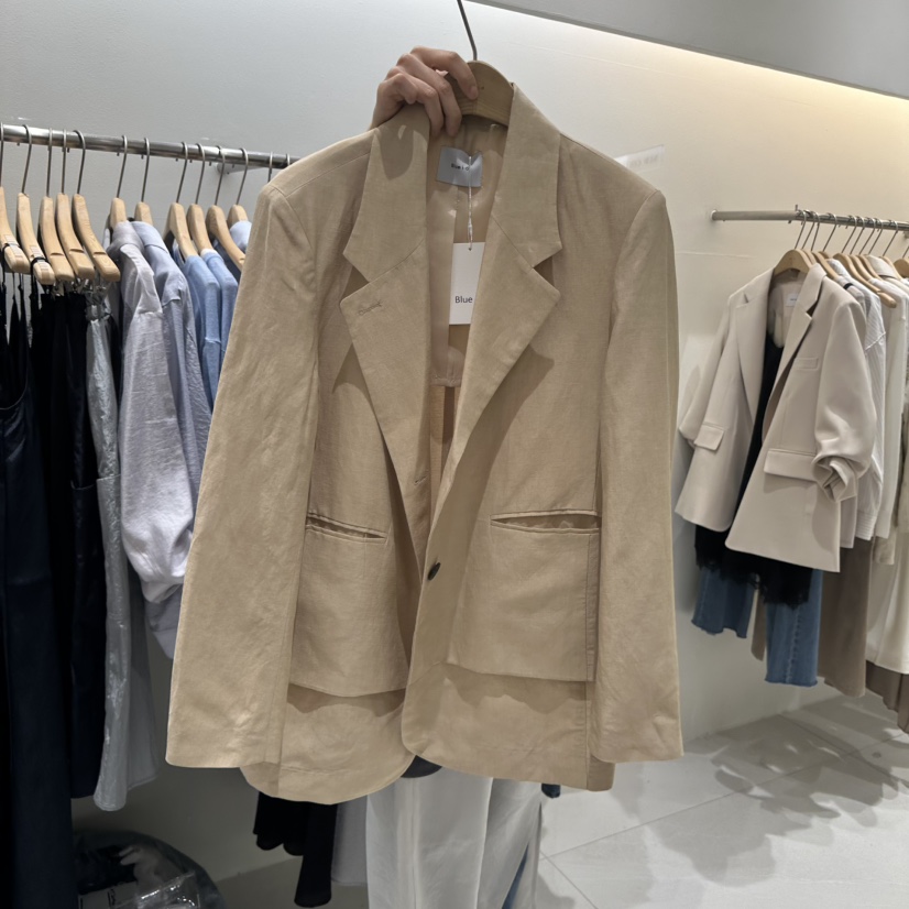 BLUEI-D/N SHARP韓國代購女裝新品推薦職業時尚休閑夾克Blue i-d/N SHARP夾克圖色1