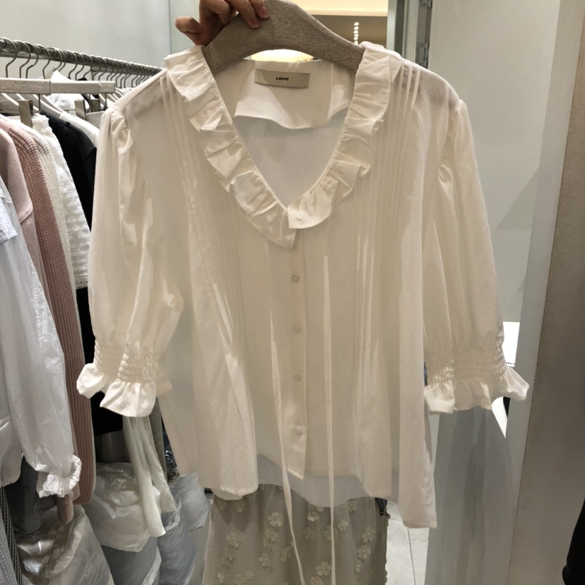 ASOME韓國東大門代購女士新品人氣職業推薦時尚襯衫蕾絲衫A.SOME襯衫/蕾絲衫圖色2