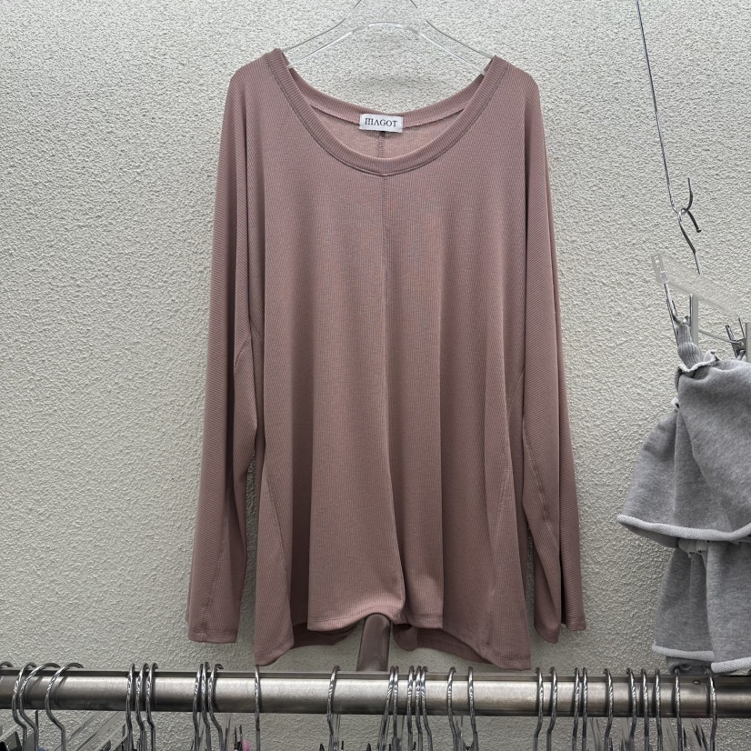 MAGOT韓國直郵女士新款推薦人氣休閑熱賣時尚26春夏長袖T恤IIIΛGOT/MAGOT長袖T恤圖色1