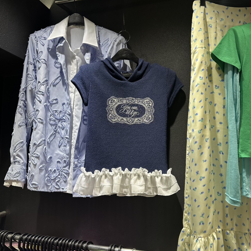 CHAVI東大門直郵女士新款人氣職業時尚熱賣26春夏T恤蕾絲CHAVIT恤