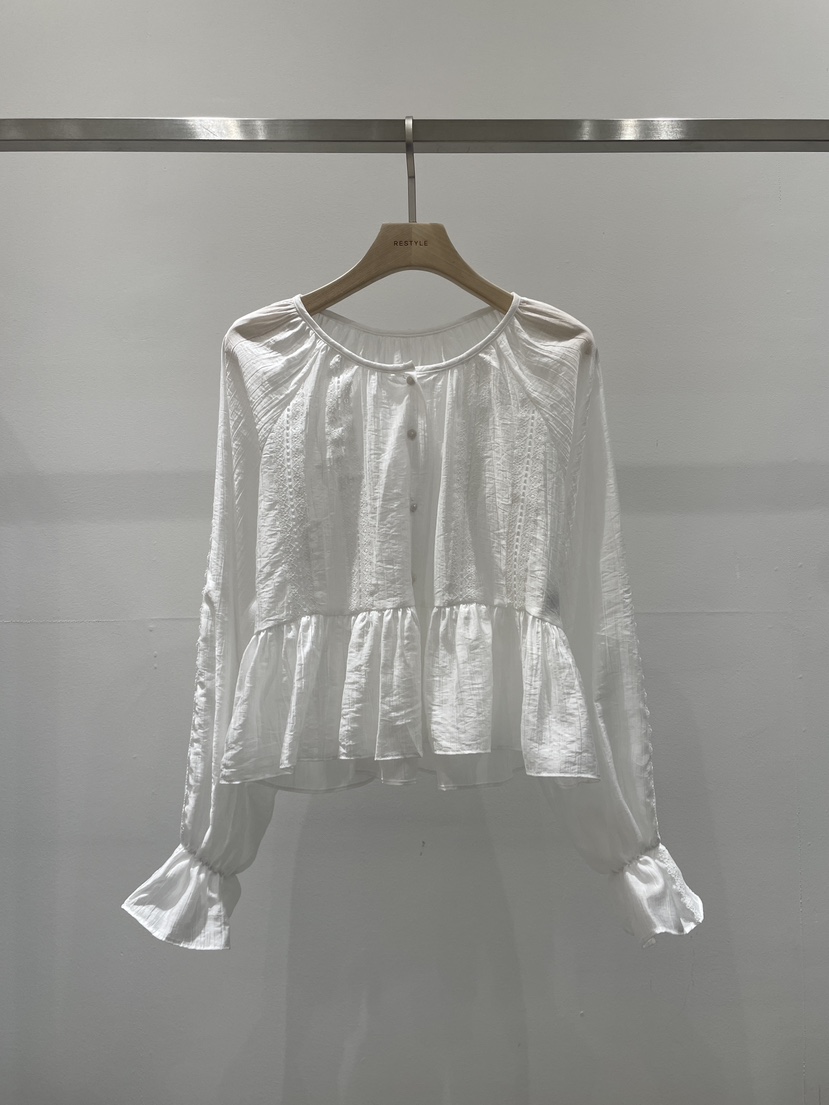 RE STYLE-Q韓國直郵實拍女士新款職業熱賣人氣襯衫蕾絲衫RE STYLE襯衫/蕾絲衫圖色1