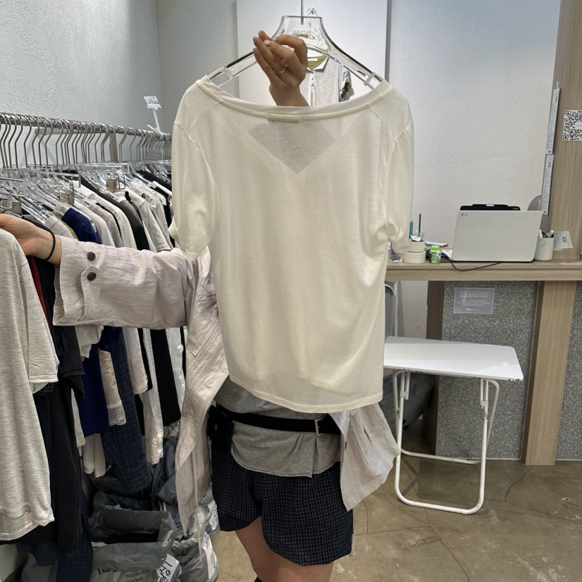 PLOVER韓國直郵女裝新品人氣熱賣休閑推薦26春夏職業時尚T恤PLO_VERT恤