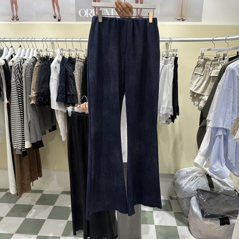 OREUM韓國東大門直郵女士新款26春夏熱賣職業人氣時尚休閑褲OREUM休閑褲圖色2深藍色