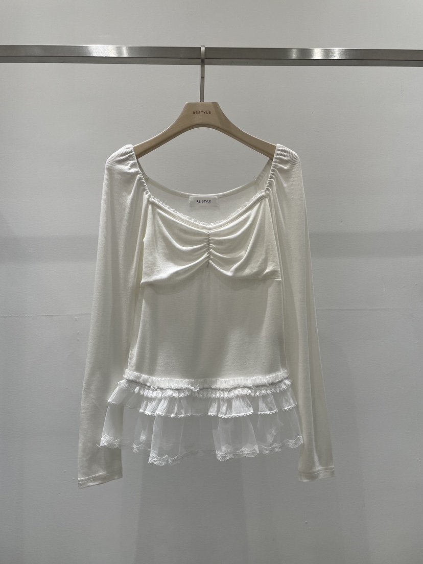 RE STYLE-Q韓國東大門直郵女裝新款熱賣推薦時尚長袖T恤RE STYLE長袖T恤圖色1