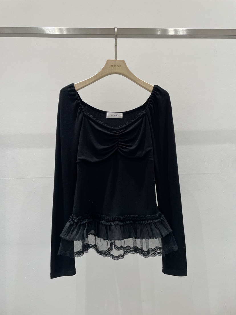 RE STYLE-Q韓國東大門直郵女裝新款熱賣推薦時尚長袖T恤RE STYLE長袖T恤圖色2