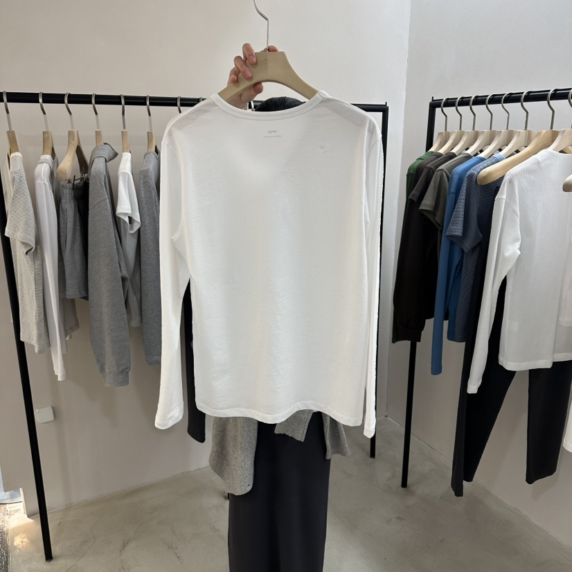MYOS韓國東大門直郵女士新品休閑推薦長袖T恤不含內搭V領MYOS長袖T恤
