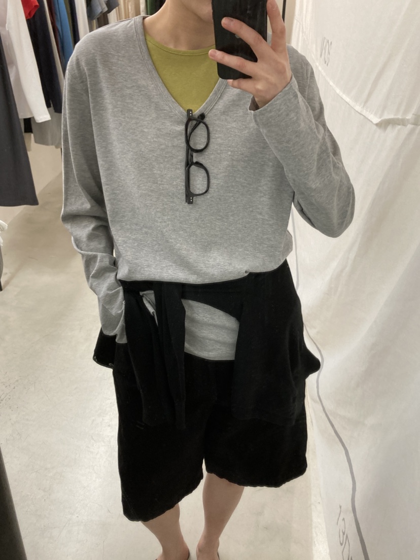 MYOS韓國東大門直郵女士新品休閑推薦長袖T恤不含內搭V領MYOS長袖T恤